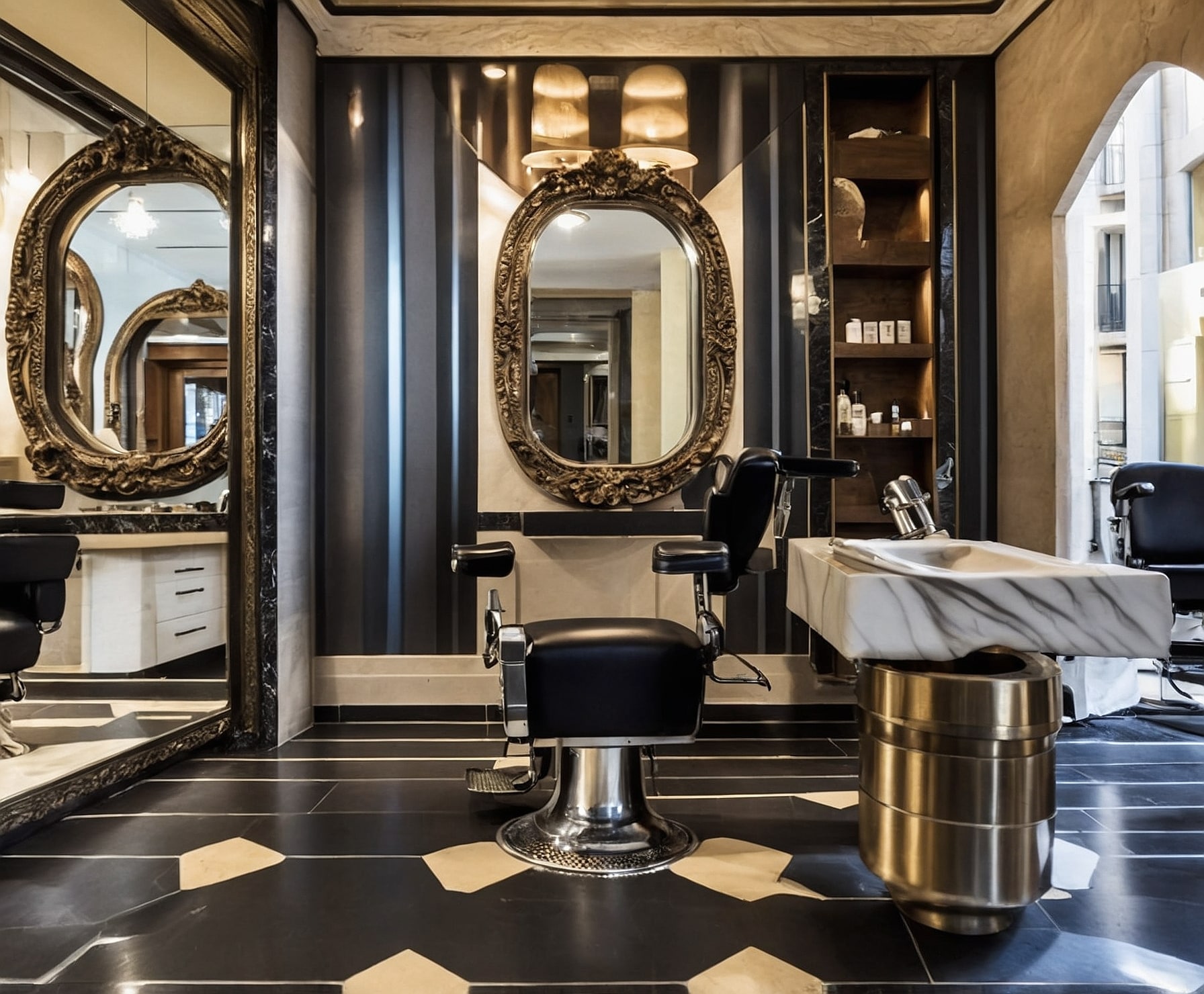Transformación de estilo clásico a moderno en barbería